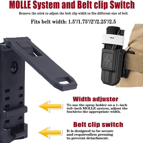 Tactical Tourniquet Holder for CAT GEN 7 or Older,MOLLE Holster with QLS Adapter, Quick Access Pouch for Police, EMT, Security, Outdoor & Survival Use,Fits Duty Belt, Vest, or Backpack in Saudi Arabia