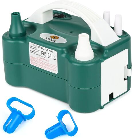 Electric Balloon Pump, Portable Electric Balloon Blower Machine Balloon Air Pump Dual Nozzle 110V 600W Balloon Inflator for Party Decorations in Saudi Arabia