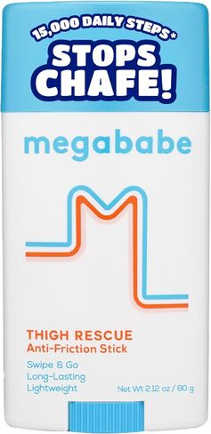 Megababe Thigh Rescue Anti-Chafe Stick | Prevents Skin Chafe & Irritation | Thighs, arms, Bra-Lines & More in Saudi Arabia