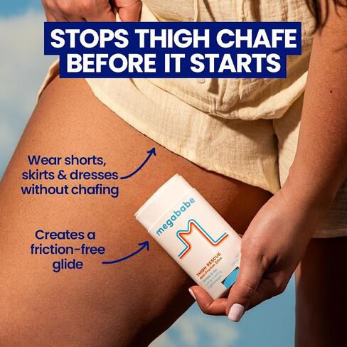 Megababe Thigh Rescue Anti-Chafe Stick | Prevents Skin Chafe & Irritation | Thighs, arms, Bra-Lines & More in Saudi Arabia