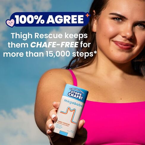 Megababe Thigh Rescue Anti-Chafe Stick | Prevents Skin Chafe & Irritation | Thighs, arms, Bra-Lines & More in Saudi Arabia