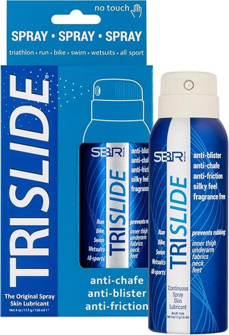 Anti-Chafe Continuous Spray Skin Lubricant 4oz | Eases Wetsuit, Tech Suit & Ski Boot Entry | Prevents Blistering & Chafing for Triathletes, Runners & Cyclists | Combats Chamois Chafing in Saudi Arabia