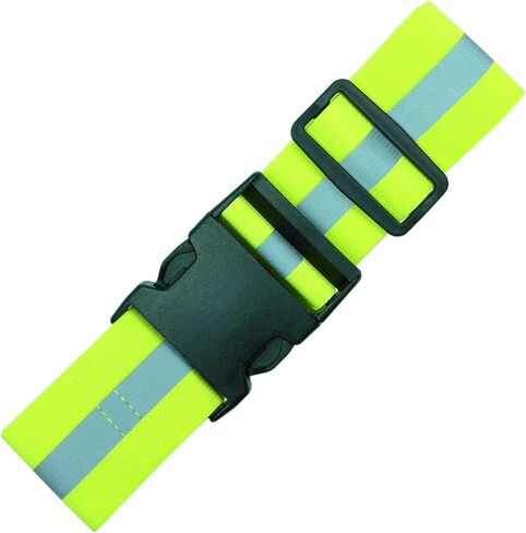 Endura Max Reflectives Reflective Elastic Belt or Sash, Military Heritage Style Glow Belt, Running Walking Motorcycling, Adjustable (Lime Green Ultralight, Regular) in Saudi Arabia