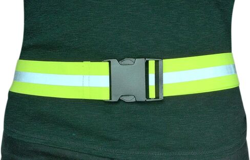 Endura Max Reflectives Reflective Elastic Belt or Sash, Military Heritage Style Glow Belt, Running Walking Motorcycling, Adjustable (Lime Green Ultralight, Regular) in Saudi Arabia