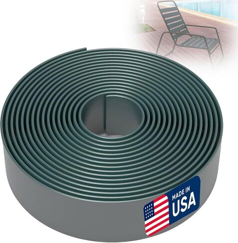 KOMORAX 2 Inch Wide, 50ft Long Vinyl Strap - Replacement Straps for Patio Chairs - Vinyl Strapping for Patio Furniture Repair - Durable Seat Repair Kit for Lawn Chairs, Outdoor Furniture (Driftwood) in Saudi Arabia