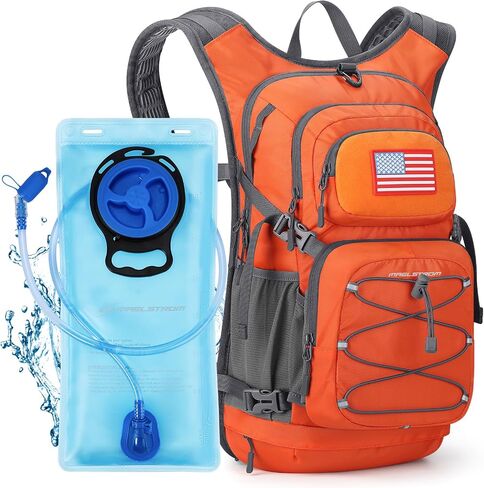 Maelstrom Lightweight Hydration Hiking Backpack with 2L/3L Water Bladder in Kuwait