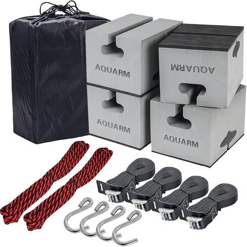 Deluxe Canoe Foam Blocks for Roof Universal Canoe Carrier Kit Soft Canoe Pads Car Top Roof Racks Foam Pads with Tie-Downs, 6 inch in Kuwait