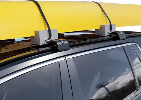 Deluxe Canoe Foam Blocks for Roof Universal Canoe Carrier Kit Soft Canoe Pads Car Top Roof Racks Foam Pads with Tie-Downs, 6 inch in Kuwait