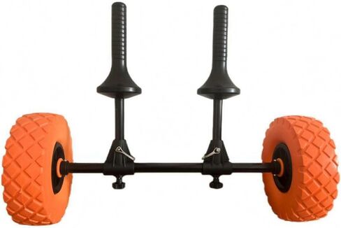 Beach Cart Wheeled Carrier Trailer Wagon Trolley and Nylon Build for Balanced Rolling Across Organizes and Moves Items Efficiently Suitable for, Black, Green, Detachable Kayak Cart in Saudi Arabia