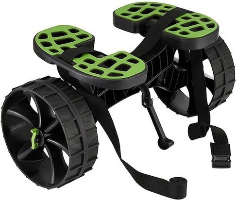 Beach Cart Wagon Trolley Carrier Trailer with Wheeled Frame and Sand Tires for Transport and Shore Supplies Suitable for Beach Trips Family outings, Black, Green, Detachable Kayak Cart in Saudi Arabia