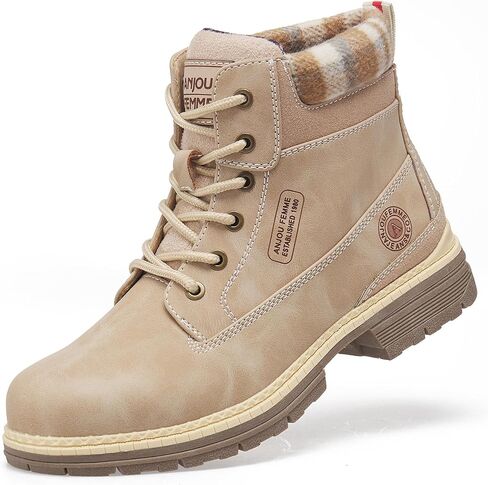 ANJOUFEMME Outdoor Hiking Boots for Women Waterproof - Womens Ankle Boots Lightweight Snow Winter Boots for Trekking Walking in Saudi Arabia