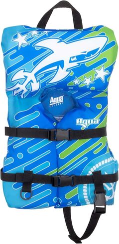 Aqua Oceans 7 Life Jacket for Kids - US Coast Guard Approved Life Vest for Infant, Child & Youth Boys and Girls, Open-Side PFD for Boating, Swimming & Water Sports in Kuwait