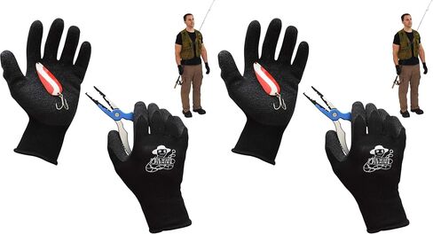 Fish Handling/Cleaning Gloves Textured Grip Palm Soft Lining Fillet Gloves – One Size Fits Most L to XL in Saudi Arabia