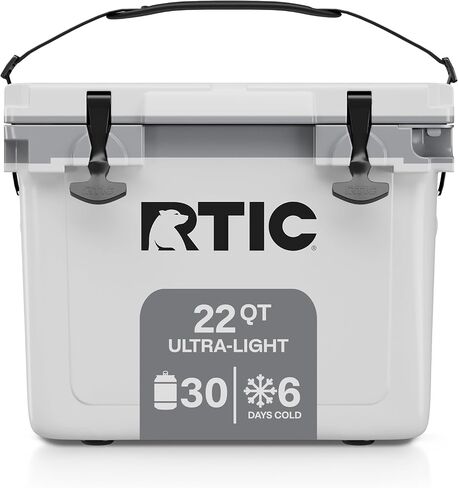 RTIC Ultra-Light Hard Cooler Insulated Portable Ice Chest Box for Drink, Beverage, Beach, Camping, Picnic, Fishing, Boat, Barbecue, 30% Lighter Than Rotomolded Coolers | Portable Ice Chest Box for Beach, Drink, Beverage, Camping, Picnic, Fishing, Boat, Ba in Saudi Arabia