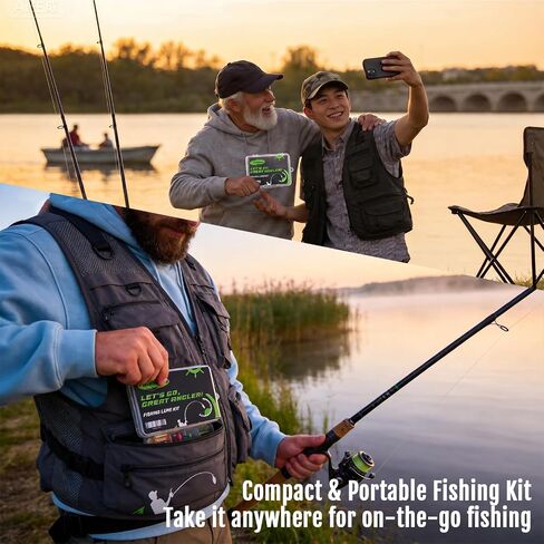 FONMANG Fishing Lures - Fishing Tackle kit with Fishing Spoons, Swim Bait, Jerk baits, Lure & Fishing Accessories, Bass Fishing Kit Also for Trout, Bluegill, Small Fishing Tackle Box for Freshwater in Kuwait