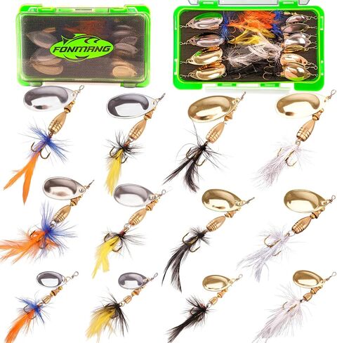 FONMANG Fishing Lure Spinner baits for Freshwater and Saltwater,2026 New Bass Trout Fishing Lures Also for Crappie Salmon Walleye Pike in Kuwait