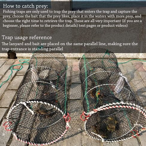 Crab Trap Bait Lobster Crawfish Shrimp Portable Folded Cast Net Magic Collapsible Fishing Traps Nets Accessories for Blue Crabs in Saudi Arabia