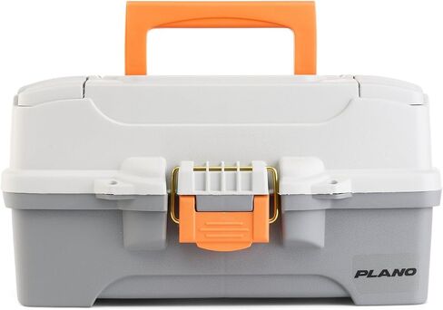 Plano 2-Tray Tackle Box with Dual Top Access, Blue Metallic/Off White, Premium Tackle Storage, 620206, One Size in Saudi Arabia