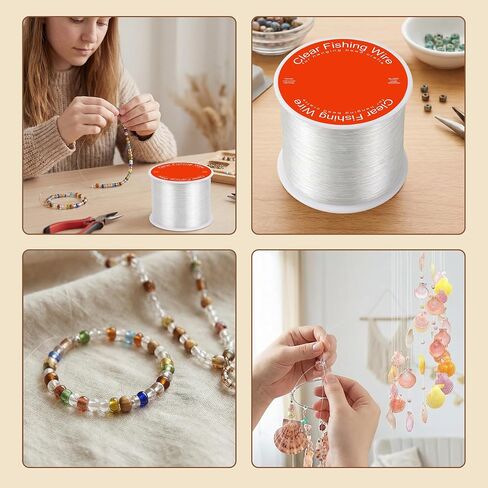 KLASIT Fishing Line 1805 FT-Supports 43 LB Strong Invisible Nylon String | Hanging Decorations,Balloon Arch,Jewelry Making,Beading,Bracelets And Crafts-Durable Monofilament Clear Fishing Wire in Saudi Arabia