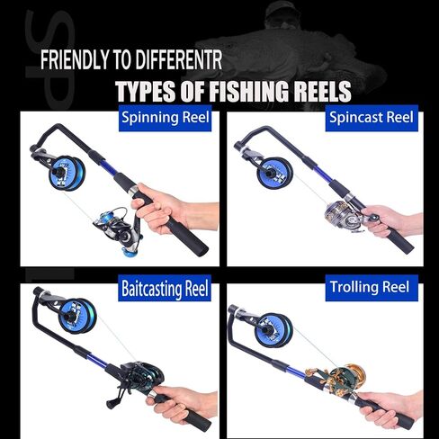 Fishing Line Spooler, No Line Twist, Adjustable line Winder, Portable for Spinning & Casting and Trolling Reel in Saudi Arabia