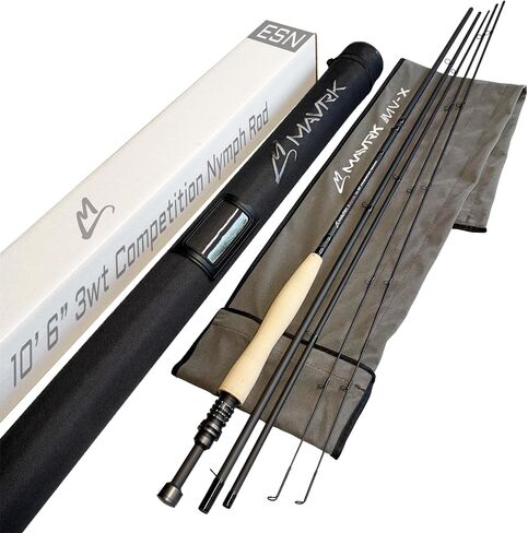 Mavrk Fly Fishing Euro Nymph Rod/Line Combo Kit – MV-X Rod + Tracer 62 Complete Euro Nymph Line and Leader System in Saudi Arabia