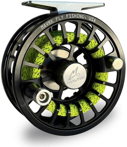 MAVRK USA Fly Fishing Reel | Large Arbor Closed Cage & Micro Reels | Euro Nymph & Floating Line | Ultra Lightweight, High Capacity, CNC Machined, Smooth Drag System in Saudi Arabia