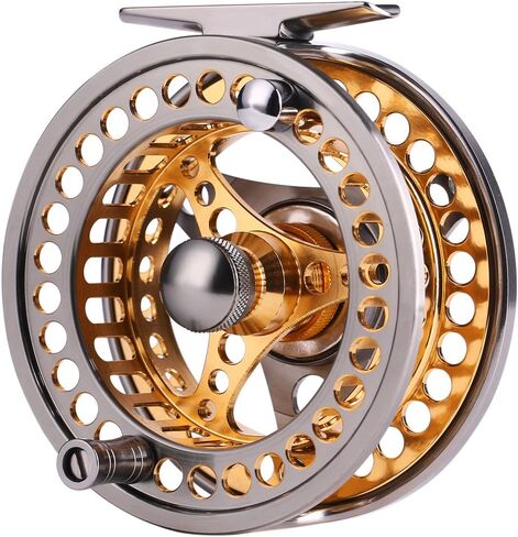 Sougayilang Fly Fishing Reel Large Arbor 2+1 BB with CNC-machined Aluminum Alloy Body and Spool in Fly Reel in Saudi Arabia
