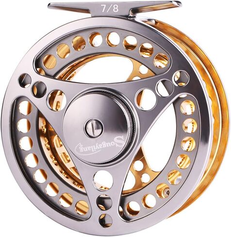 Sougayilang Fly Fishing Reel Large Arbor 2+1 BB with CNC-machined Aluminum Alloy Body and Spool in Fly Reel in Saudi Arabia