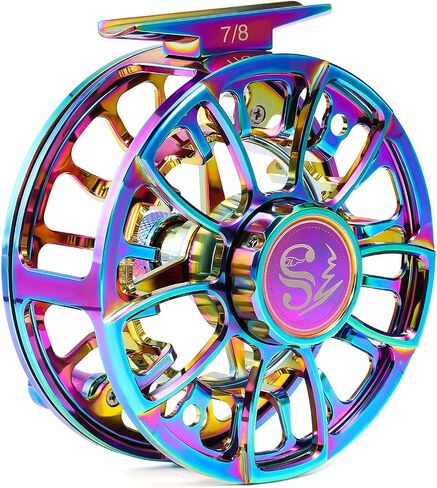 Sougayilang Fly Fishing Reel, Size 5/6,7/8 CNC-Machined Aluminum Alloy Fly Reel,Powerful Lightweight Fly Reels for Trout Fishing in Saudi Arabia