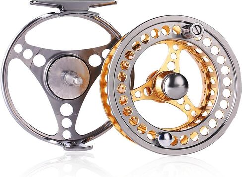 Sougayilang Fly Fishing Reel Large Arbor 2+1 BB with CNC-machined Aluminum Alloy Body and Spool in Fly Reel in Saudi Arabia