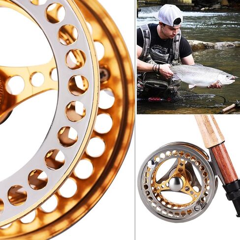 Sougayilang Fly Fishing Reel Large Arbor 2+1 BB with CNC-machined Aluminum Alloy Body and Spool in Fly Reel in Saudi Arabia