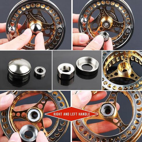 Sougayilang Fly Fishing Reel Large Arbor 2+1 BB with CNC-machined Aluminum Alloy Body and Spool in Fly Reel in Saudi Arabia