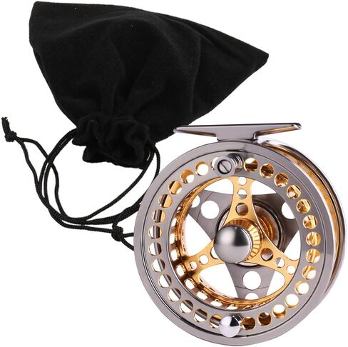 Sougayilang Fly Fishing Reel Large Arbor 2+1 BB with CNC-machined Aluminum Alloy Body and Spool in Fly Reel in Saudi Arabia