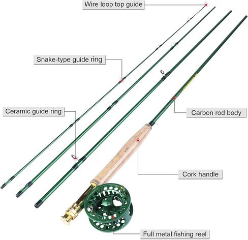 Sougayilang Saltwater Freshwater Fly Fishing Rod with Reel Combo Kit in Saudi Arabia