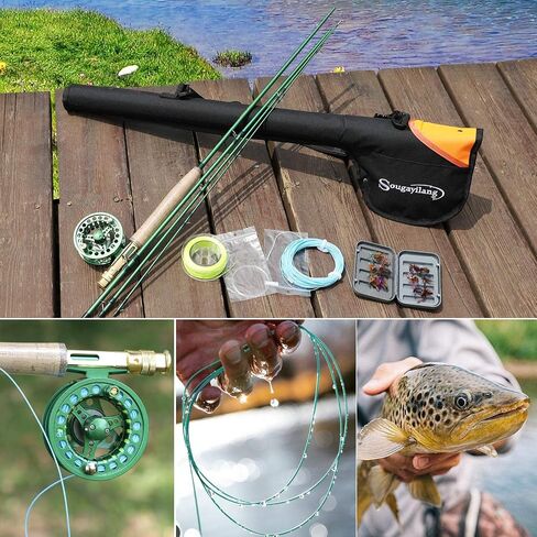 Sougayilang Saltwater Freshwater Fly Fishing Rod with Reel Combo Kit in Saudi Arabia