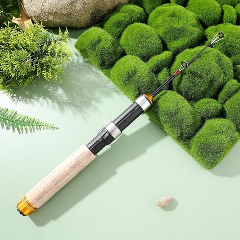 Homoyoyo Telescopic Ice Fishing Rod Carbon Mini Fishing Pole Ultra-Light Telescoping Rod in Saudi Arabia