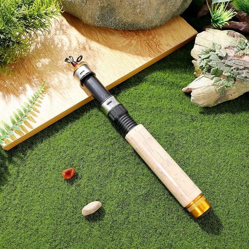 Homoyoyo Telescopic Ice Fishing Rod Carbon Mini Fishing Pole Ultra-Light Telescoping Rod in Saudi Arabia