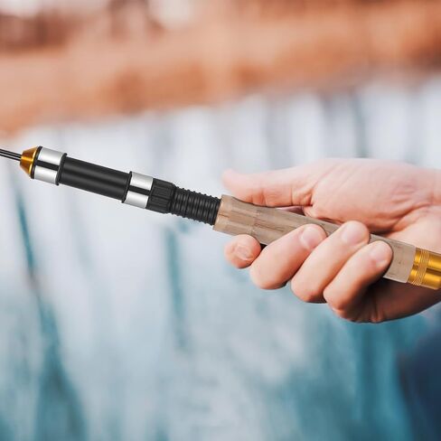 Homoyoyo Telescopic Ice Fishing Rod Carbon Mini Fishing Pole Ultra-Light Telescoping Rod in Saudi Arabia
