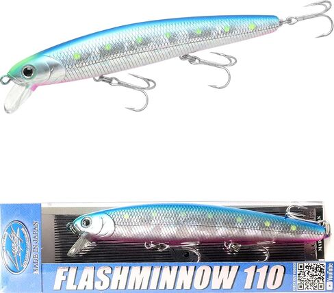 LUCKY CRAFT FlashMinnow 110 Ghost Series Saltwater Fishing Lures, Jerkbait for Halibut and Bass Fish, Slow Suspending 1–2 ft, Surf Fishing Gear and Tackle Box Accessories in Kuwait