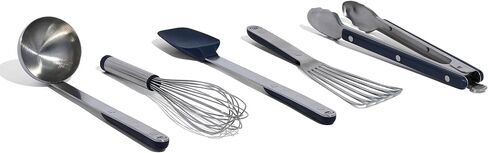 Made In Cookware - Stainless Steel Kitchen Utensil 5-Piece Set - Ladle, Tongs, Whisk, Spoonula, Fish Turner in Saudi Arabia