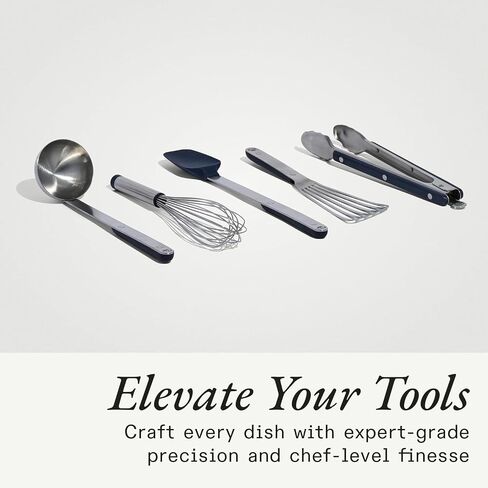 Made In Cookware - Stainless Steel Kitchen Utensil 5-Piece Set - Ladle, Tongs, Whisk, Spoonula, Fish Turner in Saudi Arabia
