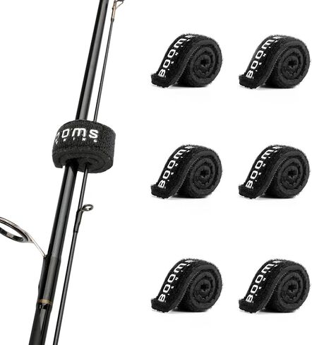Booms Fishing RS3 Fishing Rod Wrap Pole Straps， Hook & Loop Fishing Rod Belts, Fishing Rod Ties for Casting Rods, Spinning Rods and Fly Rods in Saudi Arabia