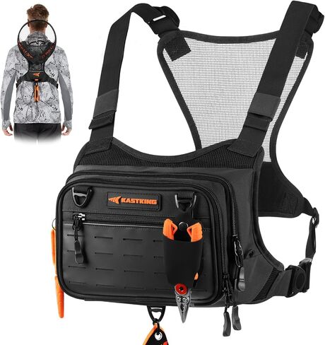 KastKing BaitBoss Water-Resistant Fishing Chest Pack; Fishing Bag for Men in Kuwait