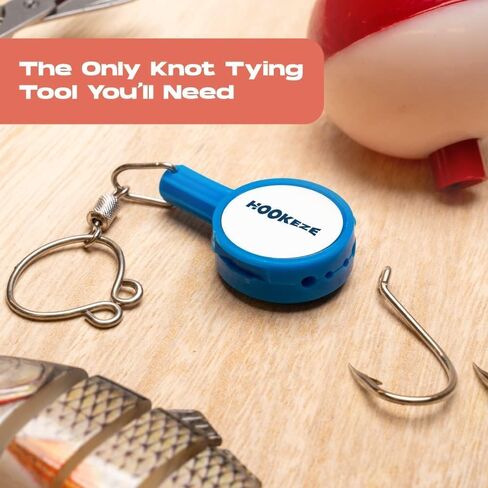 HOOK-EZE Fishing Knot Tying Tool (1 Pack), Fly Fishing Accessories Tie Fishing Line to Hooks, Fishing Gear and Equipment, Fishing Gifts Stocking Stuffers & Gadgets Tackle for Men in Saudi Arabia