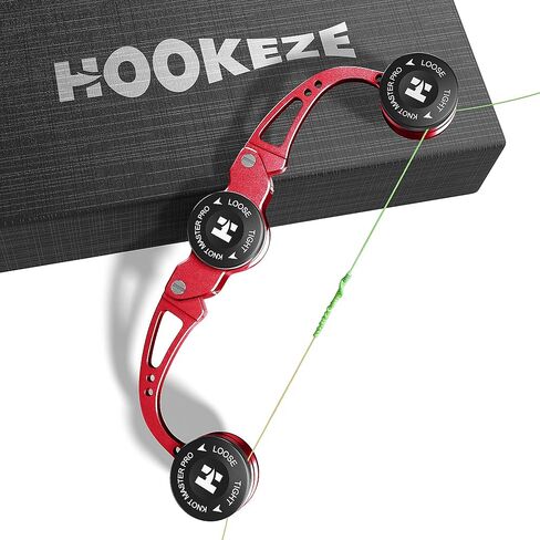 HOOK-EZE FG Knot Tying Tool, GT Knot Assist for Braid to Leader Connection, Adjustable Tension, Fast and Secure FG Knotter, Premium Fishing Gifts for Saltwater Freshwater Anglers Fishermen in Saudi Arabia