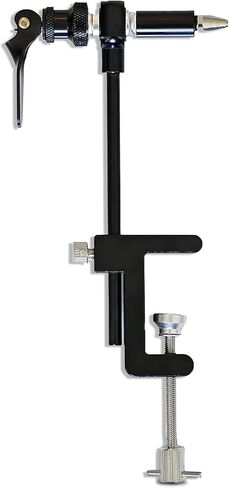 Rotary Fly Tying Vise for Beginners – 360° Sturdy Clamp Base Black Fly Vise/Complete Fly Fishing Tools Kit | Fly Tying Materials Kit | Fly Tying Kit Accessories for Fishing Enthusiasts in Saudi Arabia