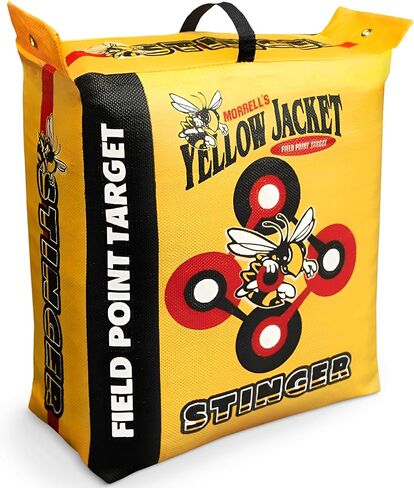 Morrell Yellow Jacket Stinger, Field Point Archery Target with 2 Shooting Sides & 10 Bullseyes - Portable Backyard Hunting Practice Bag with E-Z Tote Carrying Handle & Easy Arrow Removal in Saudi Arabia