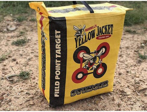 Morrell Yellow Jacket Stinger, Field Point Archery Target with 2 Shooting Sides & 10 Bullseyes - Portable Backyard Hunting Practice Bag with E-Z Tote Carrying Handle & Easy Arrow Removal in Saudi Arabia