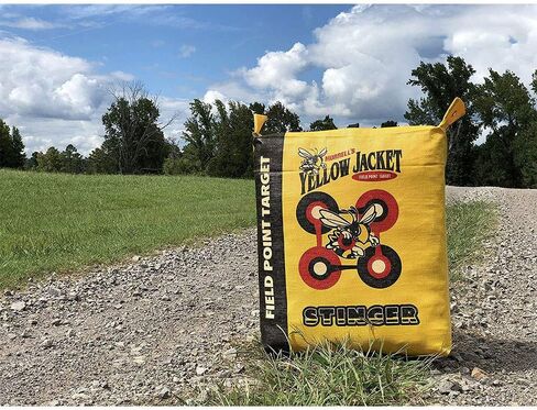 Morrell Yellow Jacket Stinger, Field Point Archery Target with 2 Shooting Sides & 10 Bullseyes - Portable Backyard Hunting Practice Bag with E-Z Tote Carrying Handle & Easy Arrow Removal in Saudi Arabia