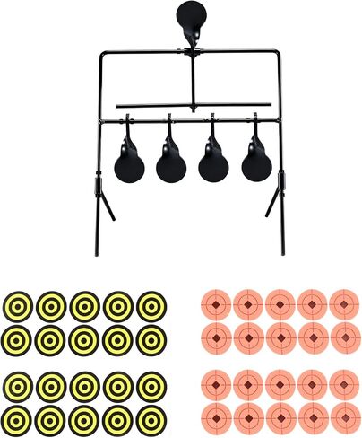 BB Gun Shooting Target, .22 .177 Caliber for Pellet Airsoft Rimfire | Auto-Resetting Target, Perfect for Outdoors, bb gun targets for backyard in Saudi Arabia